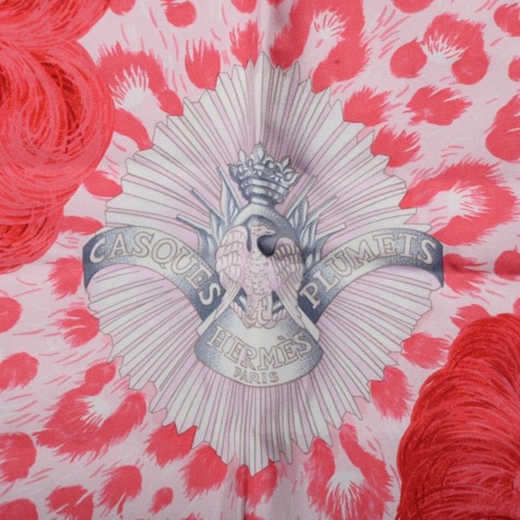 HERMES  Silk Casques et Plumets Scarf 90 - Picture 6 of 6